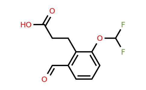 1806649-50-2 | 2-(Difluoromethoxy)-6-formylphenylpropanoic acid
