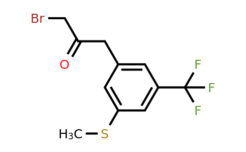 1806649-62-6 | 1-Bromo-3-(3-(methylthio)-5-(trifluoromethyl)phenyl)propan-2-one
