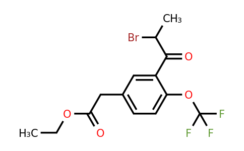 1806649-89-7 | Ethyl 3-(2-bromopropanoyl)-4-(trifluoromethoxy)phenylacetate