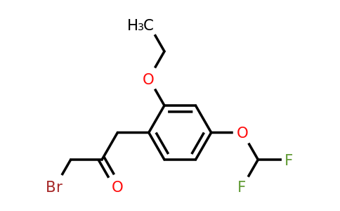 1806649-95-5 | 1-Bromo-3-(4-(difluoromethoxy)-2-ethoxyphenyl)propan-2-one