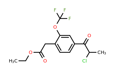 1806650-00-9 | Ethyl 4-(2-chloropropanoyl)-2-(trifluoromethoxy)phenylacetate
