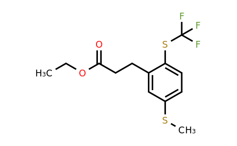 1806650-07-6 | Ethyl 3-(5-(methylthio)-2-(trifluoromethylthio)phenyl)propanoate