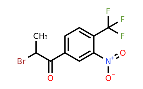 1806650-08-7 | 2-Bromo-1-(3-nitro-4-(trifluoromethyl)phenyl)propan-1-one