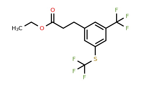 1806650-27-0 | Ethyl 3-(3-(trifluoromethyl)-5-(trifluoromethylthio)phenyl)propanoate