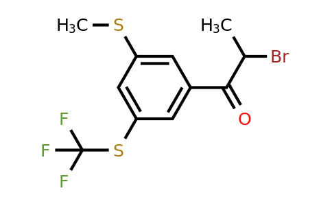 1806650-38-3 | 2-Bromo-1-(3-(methylthio)-5-(trifluoromethylthio)phenyl)propan-1-one