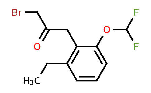 1806650-48-5 | 1-Bromo-3-(2-(difluoromethoxy)-6-ethylphenyl)propan-2-one