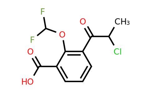 1806650-54-3 | 3-(2-Chloropropanoyl)-2-(difluoromethoxy)benzoic acid