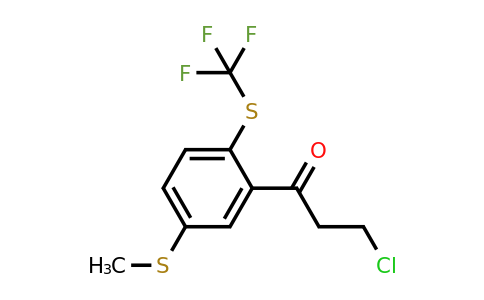 1806650-60-1 | 3-Chloro-1-(5-(methylthio)-2-(trifluoromethylthio)phenyl)propan-1-one