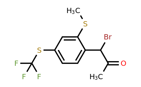 1806650-64-5 | 1-Bromo-1-(2-(methylthio)-4-(trifluoromethylthio)phenyl)propan-2-one