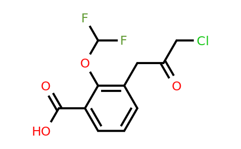 1806650-83-8 | 3-(3-Chloro-2-oxopropyl)-2-(difluoromethoxy)benzoic acid