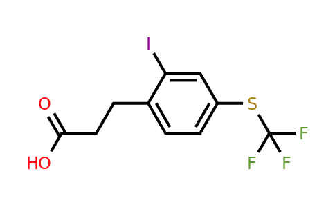 1806651-39-7 | 3-(2-Iodo-4-(trifluoromethylthio)phenyl)propanoic acid
