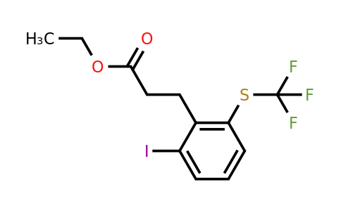 1806651-42-2 | Ethyl 3-(2-iodo-6-(trifluoromethylthio)phenyl)propanoate