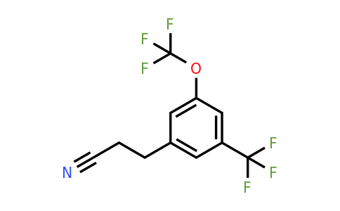 1806651-54-6 | 3-(3-(Trifluoromethoxy)-5-(trifluoromethyl)phenyl)propanenitrile