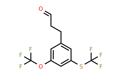1806651-71-7 | 3-(3-(Trifluoromethoxy)-5-(trifluoromethylthio)phenyl)propanal
