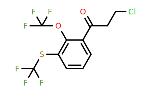 1806651-72-8 | 3-Chloro-1-(2-(trifluoromethoxy)-3-(trifluoromethylthio)phenyl)propan-1-one