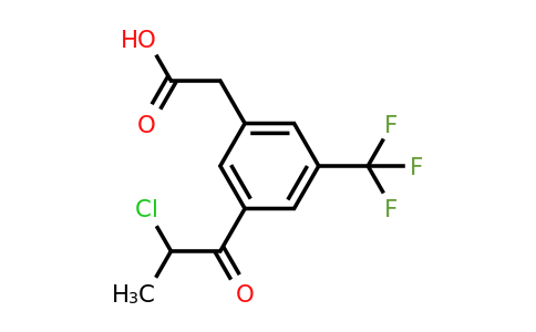 1806651-78-4 | 3-(2-Chloropropanoyl)-5-(trifluoromethyl)phenylacetic acid