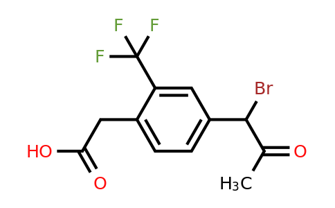 1806651-85-3 | 4-(1-Bromo-2-oxopropyl)-2-(trifluoromethyl)phenylacetic acid
