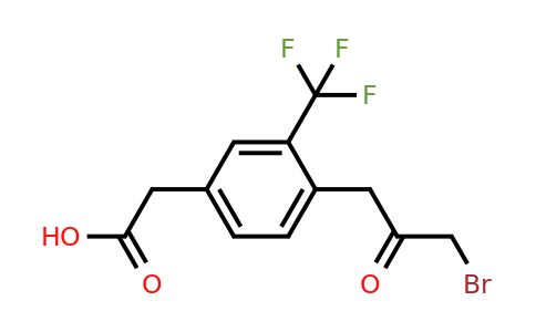 1806651-89-7 | 4-(3-Bromo-2-oxopropyl)-3-(trifluoromethyl)phenylacetic acid