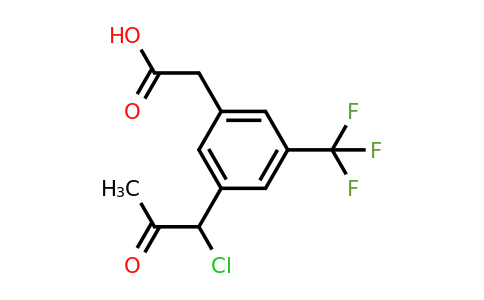 1806651-95-5 | 3-(1-Chloro-2-oxopropyl)-5-(trifluoromethyl)phenylacetic acid