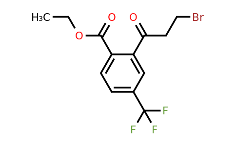 1806651-96-6 | Ethyl 2-(3-bromopropanoyl)-4-(trifluoromethyl)benzoate