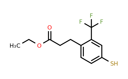 1806652-01-6 | Ethyl 3-(4-mercapto-2-(trifluoromethyl)phenyl)propanoate