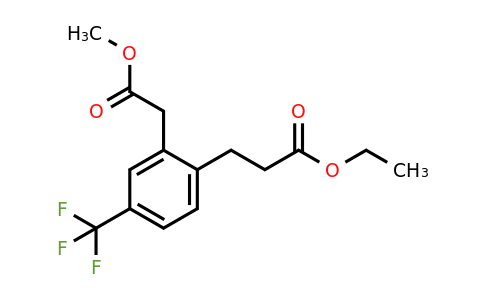 1806652-02-7 | Methyl 2-(3-ethoxy-3-oxopropyl)-5-(trifluoromethyl)phenylacetate