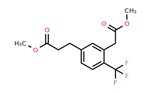 1806652-12-9 | Methyl 5-(3-methoxy-3-oxopropyl)-2-(trifluoromethyl)phenylacetate