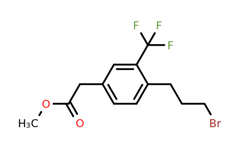1806652-16-3 | Methyl 4-(3-bromopropyl)-3-(trifluoromethyl)phenylacetate