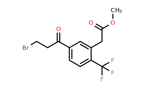 1806652-27-6 | Methyl 5-(3-bromopropanoyl)-2-(trifluoromethyl)phenylacetate