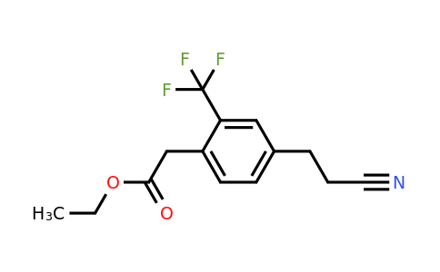 1806652-34-5 | Ethyl 4-(2-cyanoethyl)-2-(trifluoromethyl)phenylacetate