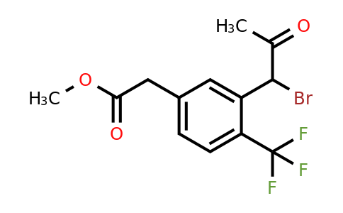 1806652-36-7 | Methyl 3-(1-bromo-2-oxopropyl)-4-(trifluoromethyl)phenylacetate