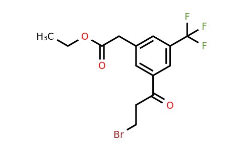 1806652-51-6 | Ethyl 3-(3-bromopropanoyl)-5-(trifluoromethyl)phenylacetate