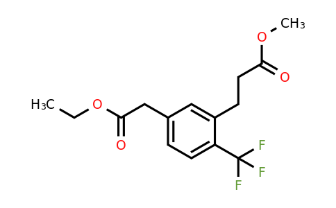 1806652-54-9 | Ethyl 3-(3-methoxy-3-oxopropyl)-4-(trifluoromethyl)phenylacetate