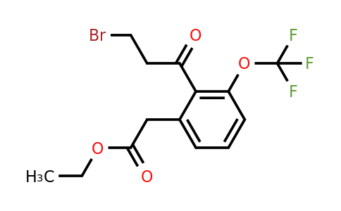 1806652-56-1 | Ethyl 2-(3-bromopropanoyl)-3-(trifluoromethoxy)phenylacetate