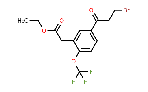 1806652-68-5 | Ethyl 5-(3-bromopropanoyl)-2-(trifluoromethoxy)phenylacetate