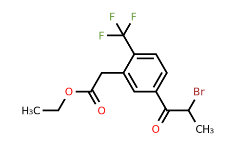 1806652-75-4 | Ethyl 5-(2-bromopropanoyl)-2-(trifluoromethyl)phenylacetate
