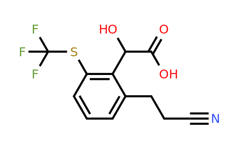 1806652-80-1 | 2-(2-Cyanoethyl)-6-(trifluoromethylthio)mandelic acid