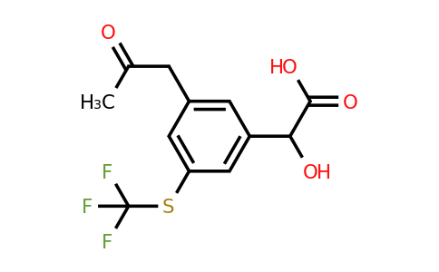 1806652-90-3 | 3-(2-Oxopropyl)-5-(trifluoromethylthio)mandelic acid
