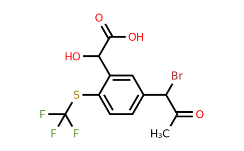 1806652-95-8 | 5-(1-Bromo-2-oxopropyl)-2-(trifluoromethylthio)mandelic acid