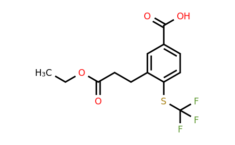 1806653-04-2 | 3-(3-Ethoxy-3-oxopropyl)-4-(trifluoromethylthio)benzoic acid
