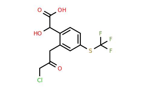 1806653-06-4 | 2-(3-Chloro-2-oxopropyl)-4-(trifluoromethylthio)mandelic acid