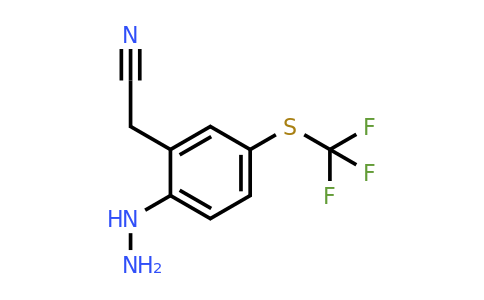 1806653-10-0 | 2-Hydrazinyl-5-(trifluoromethylthio)phenylacetonitrile