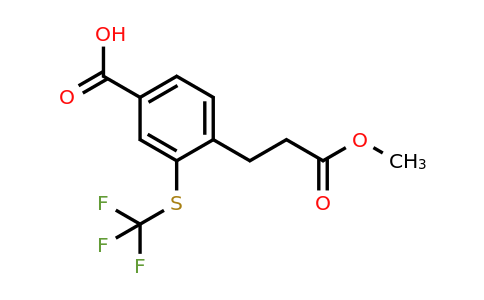 1806653-11-1 | 4-(3-Methoxy-3-oxopropyl)-3-(trifluoromethylthio)benzoic acid