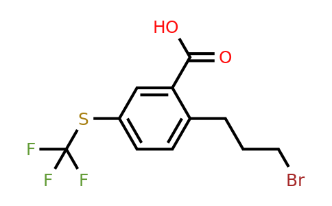 1806653-14-4 | 2-(3-Bromopropyl)-5-(trifluoromethylthio)benzoic acid