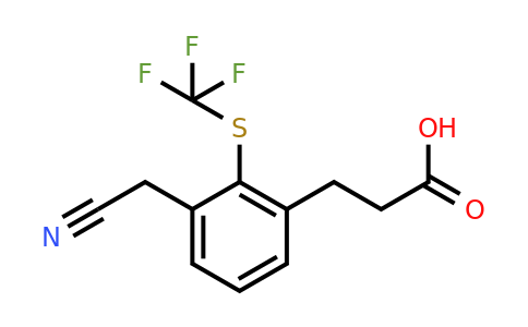 1806653-15-5 | 3-(2-Carboxyethyl)-2-(trifluoromethylthio)phenylacetonitrile
