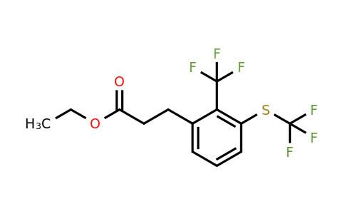1806653-23-5 | Ethyl 3-(2-(trifluoromethyl)-3-(trifluoromethylthio)phenyl)propanoate