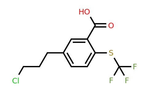 1806653-25-7 | 5-(3-Chloropropyl)-2-(trifluoromethylthio)benzoic acid
