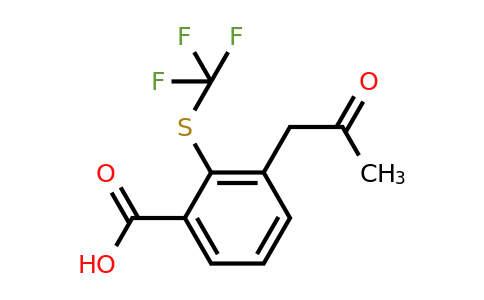1806653-43-9 | 3-(2-Oxopropyl)-2-(trifluoromethylthio)benzoic acid
