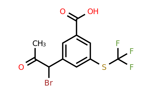 1806653-46-2 | 3-(1-Bromo-2-oxopropyl)-5-(trifluoromethylthio)benzoic acid