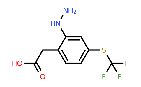 1806653-55-3 | 2-Hydrazinyl-4-(trifluoromethylthio)phenylacetic acid